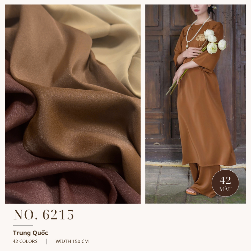 Vải Lụa Nhung Ánh Kim 6215