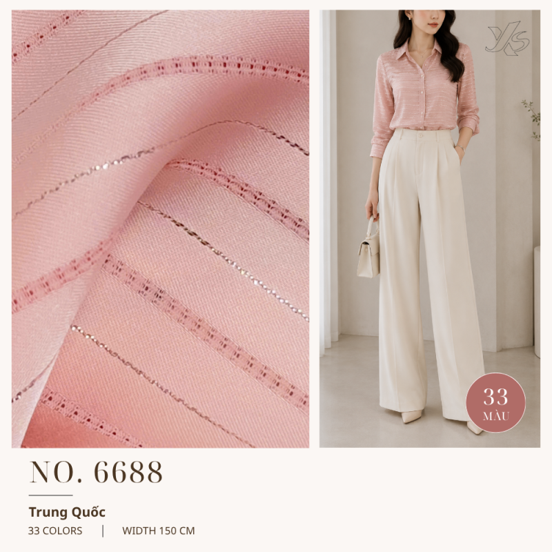 Vải Lụa Kim Cương 6688