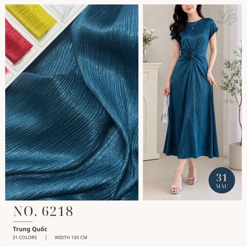 Vải Lụa Gân Ánh Premium (Super Galaxy) 6218