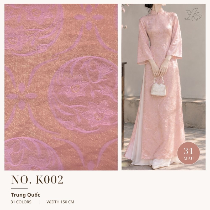Vải Tơ Tencel Hoa Thủy Tiên K002