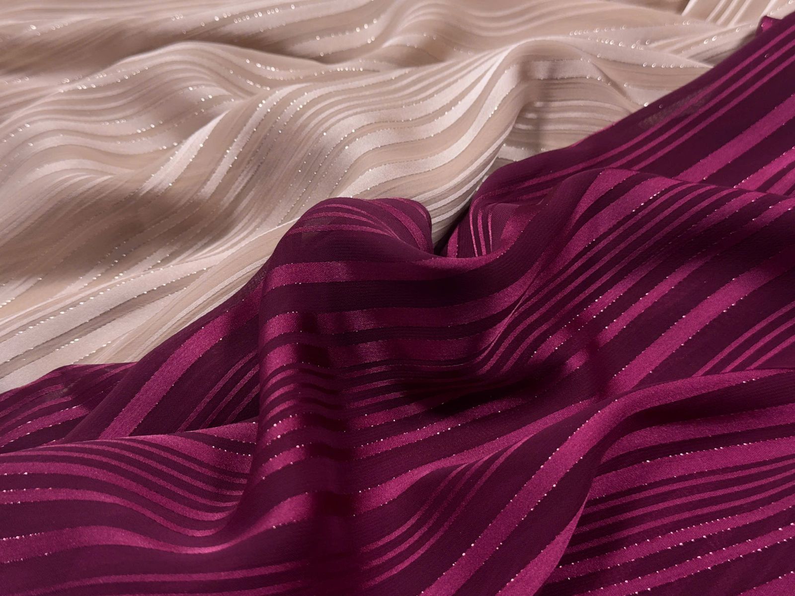 vải voan chiffon lurex