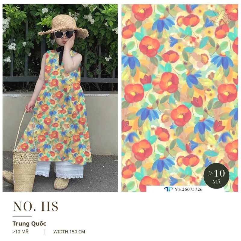 Vải Tole Hoa Stylist (Hoa To/ Cách Điệu)