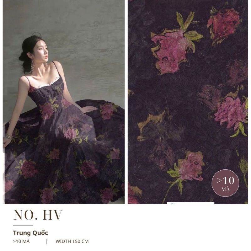 Vải Tole Hoa Vintage